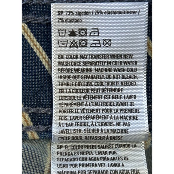 American Eagle Women's Striped Shorts in Blue/Cream - Sz 8 - NWT - Picture 6 of 6